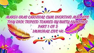 mardi gras orgy starts with amy brookes creampied 😍