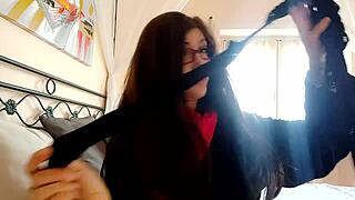 ChantalChannel - Stepson, Check My New Lingerie, Wet Pussy Close-Up in Fishnets