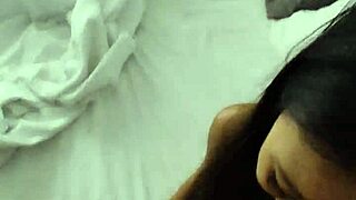 asian babe meets white guy on first tinder date for casual encounter