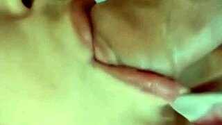 Watch this amateur milf give a deep throat blowjob at home