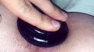 Jimena Simpson Tranny Fucking Black Dildo Anal