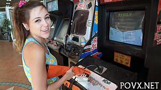 Zoe Foxx POV life porno wit rough fuckin and suckin.