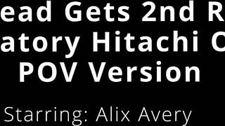 Alix avery gets hitachi orgasms in pov.