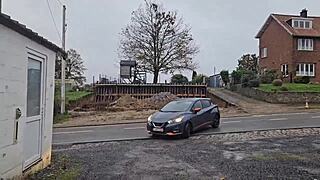 Halloween video in the car at work