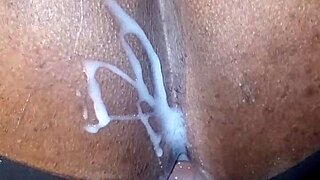 angry black wife rips clothes and tapes husband's ass open in doggystyle