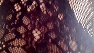 ChantalChannel - Stepson, Check My New Lingerie, Wet Pussy Close-Up in Fishnets