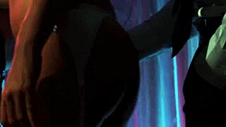 Big-titted blonde strippers get their pussies drilled in a wild fuckfest