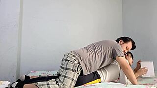 University student on period fucked hard by stepbrother despite rules