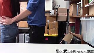 Mighty fine teen Tory Bellamy rides as a little thief at work.