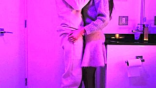 teen 18+ gets drilled in club toilet during wild party night