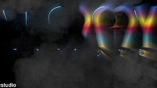 Yessica Bunny pushes candy from asshole then takes double anal penetration with three big cocks