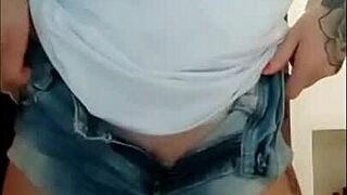 Check Out This Brunette Showing Her Big Ass In Tight Jeans