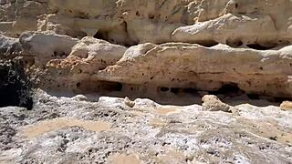 We found a tourist cave in Portugal and explored it our way