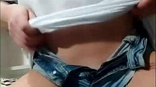 Check Out This Brunette Showing Her Big Ass In Tight Jeans