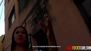 latina brunette meets guy on street