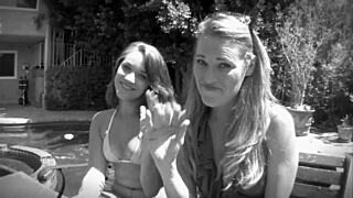 Cougar milfs kiss passionately