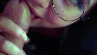 lecherous wife blows guys for cum in mouth 😏