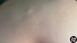 Man in towel gets handjob from latina with small waist and big tits in lingerie fetish scene