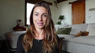 she gives cum eating instructions in this kinky tutorial