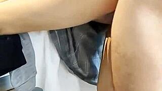 sexy young colegiala gets her tanguita removed under school skirt and fucked hard by classmate