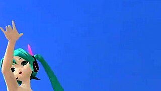 Громадные сиськи и жопа Хатсуне Мику голой!