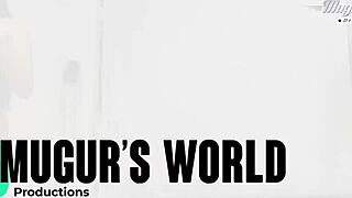 behind the scenes, curvy diana rius with huge natural tits gets drilled hard