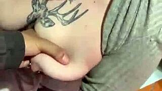 She begs for cum in the mouth sex scene.