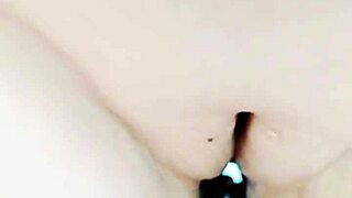 Mature Wife's Huge Pussy Lips Sliding Intensely