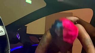 Ebony Slut Gets Sloppy with Big Cock in CLS 500