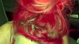 redhead hooker fucked bareback and filled with cum