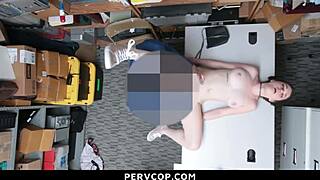 suspect barely hit the age cutoff, got caught and punished hard by pervcop in garage.