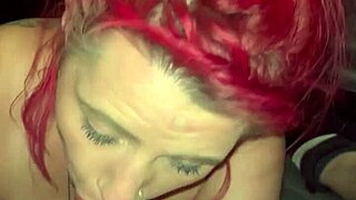 redhead hooker fucked bareback and filled with cum