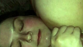 Watch me cum on my wife's face in slow motion 😍