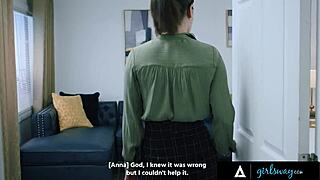 Girlsway - pawg blonde anna claire clouds submits to dominant boss casey calvert for promotion