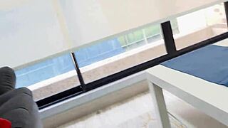 Neighbor's Sexy Uniform Hides Big Tits