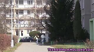 Petite teen babe fingers and licks brunette's wet snatch orally.