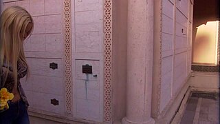 Beautiful outdoor threesome in a pool