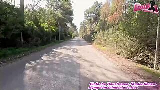 Thin german blonde milf hitchhiker fucked on mallorca