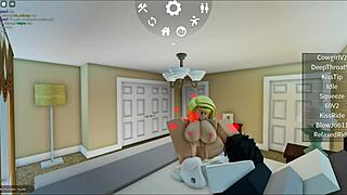 Beautiful bitch craves a hard fuck during the game