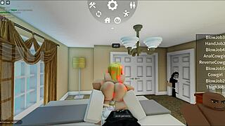 Beautiful bitch craves a hard fuck during the game