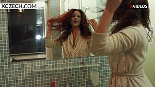 Why is this sexy Czech milf mom teasing in the shower? Join xczech!