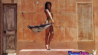 Petite costa rican teen 18+ katherinne sofia posing naked for playboy outdoor