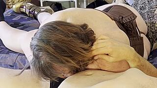 wow, this wonder granny sucks cock like a hero! 😍