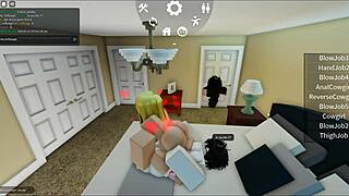 Beautiful bitch craves a hard fuck during the game