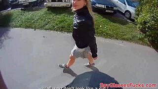 can you spot the real teen getting fucked outdoors on hidden cam?