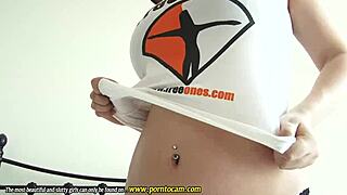 giovanissima tettona strips for first time interview?