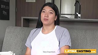 Plumper Asian Latina Titty-Fucked After Deep Throat
