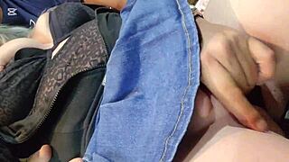 Close-Up Pussy Fucking Leads to Squirting After Creampie