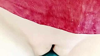 Mature Wife's Huge Pussy Lips Sliding Intensely