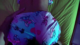 petite cute latina teen teases with handjob over tight underwear in steamy play